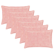 Federa 6 pcs HOUTEN Rosa 30 x 50 cm Pelliccia di Coniglio Finta 916322