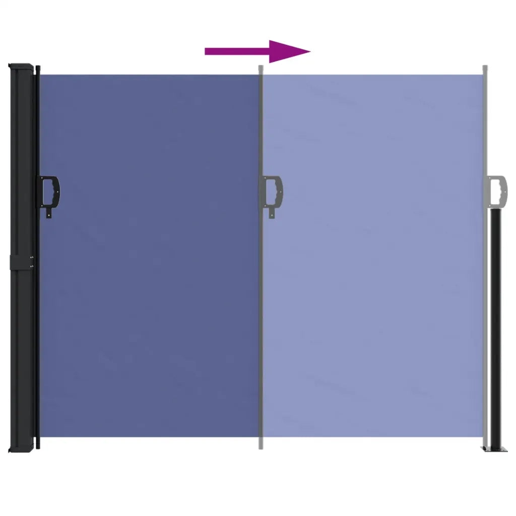 Tenda da Sole Laterale Retrattile Blu 160x600 cm 4004521