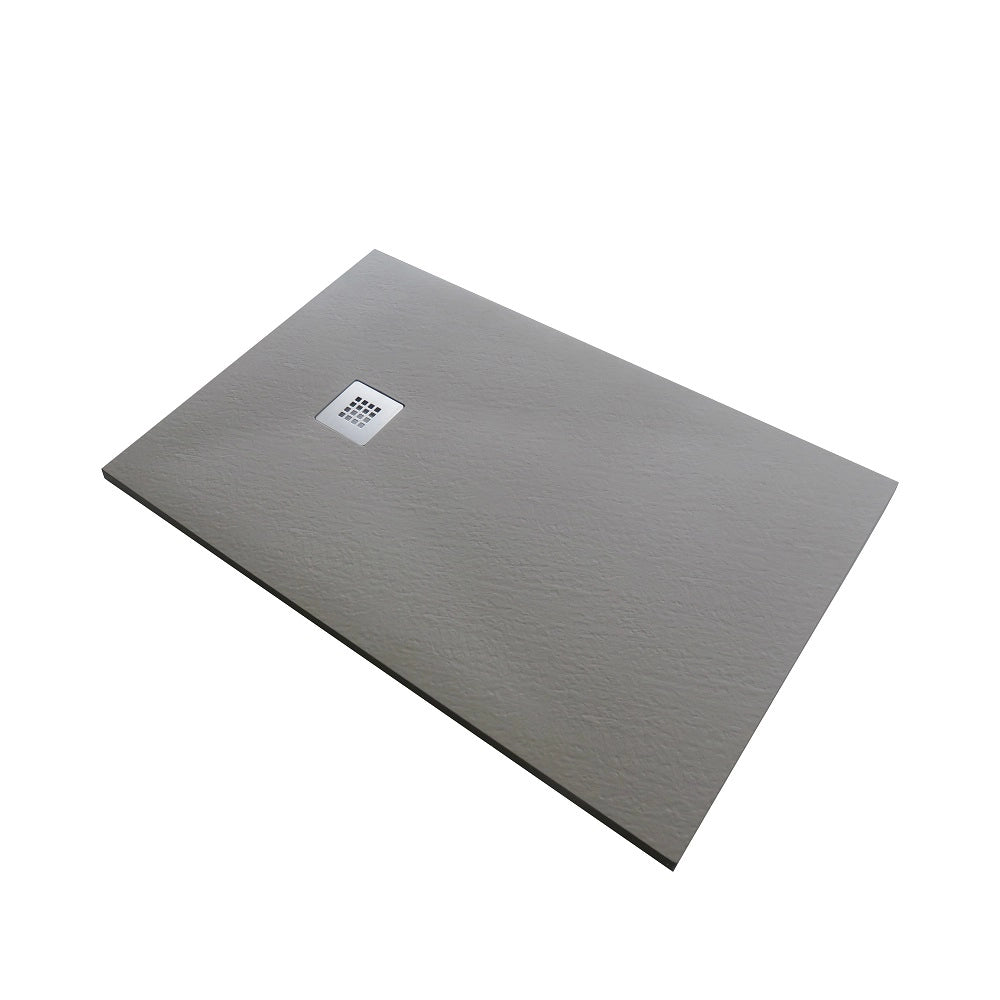 Piatto doccia marmoresina gelcoat rettangolare tortora h.2,8cm Doliso Elostone Tortora,70x90 cm