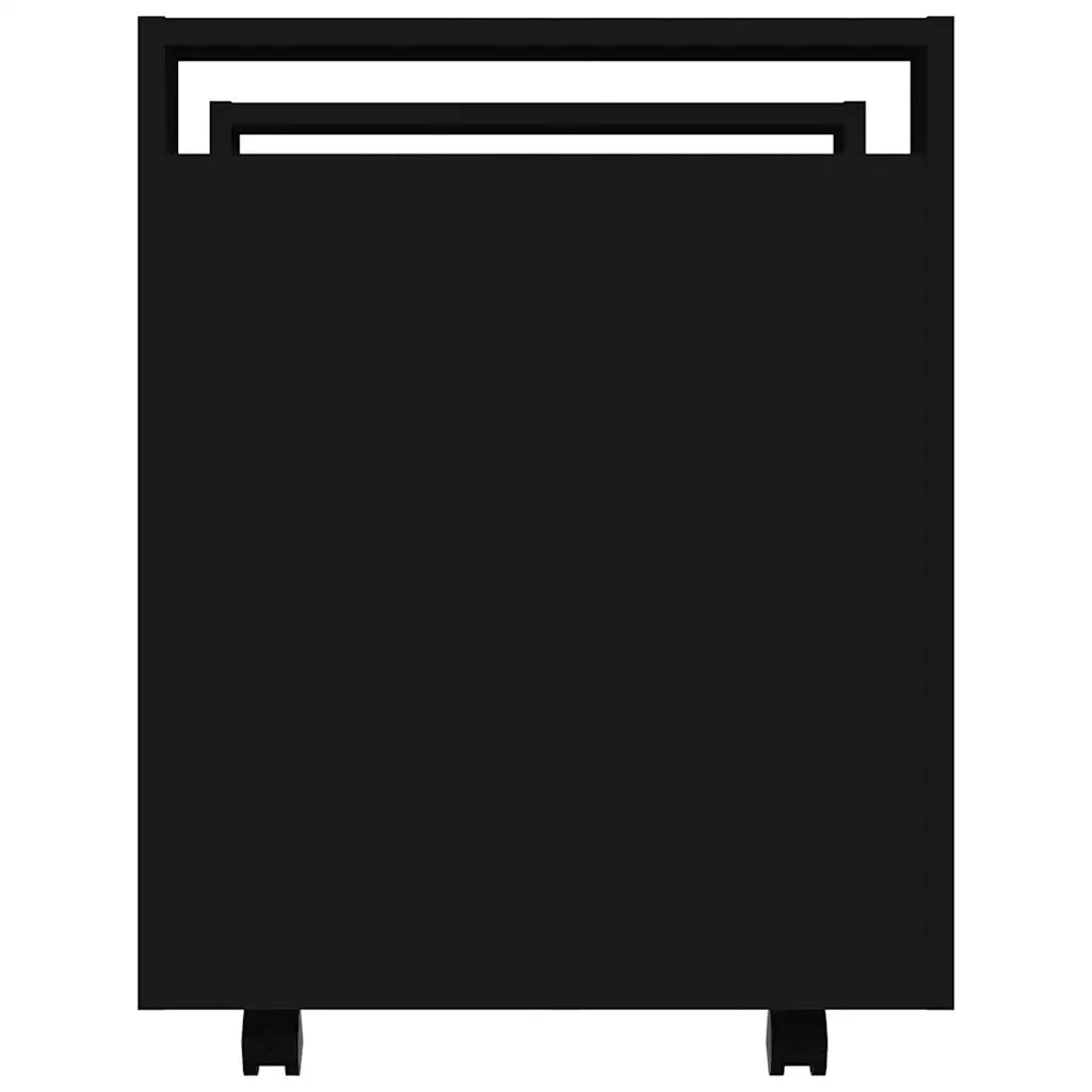 Carrello per Scrivania Nero 60x45x60 cm in Legno Multistrato 816609