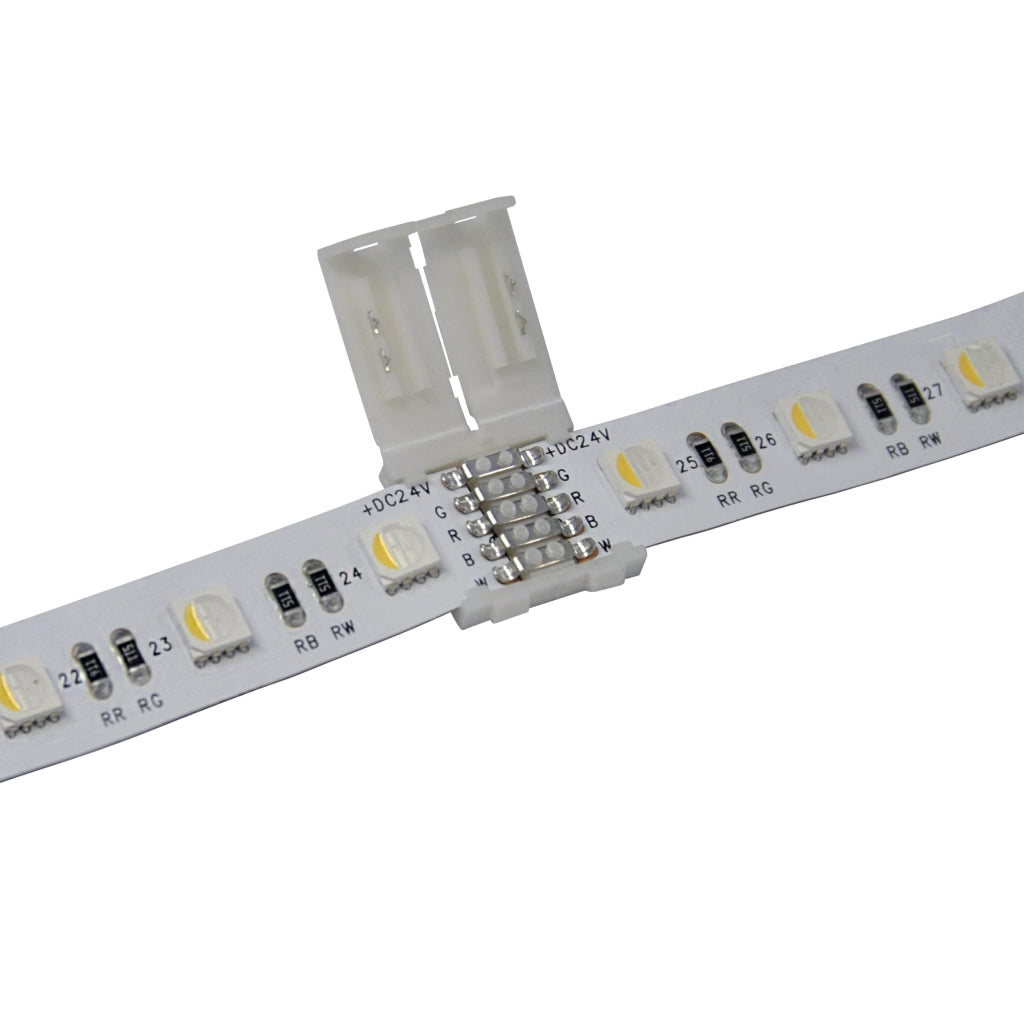 Connettore fisso strip LED RGBW 12mm 5pin 12-24V Polux