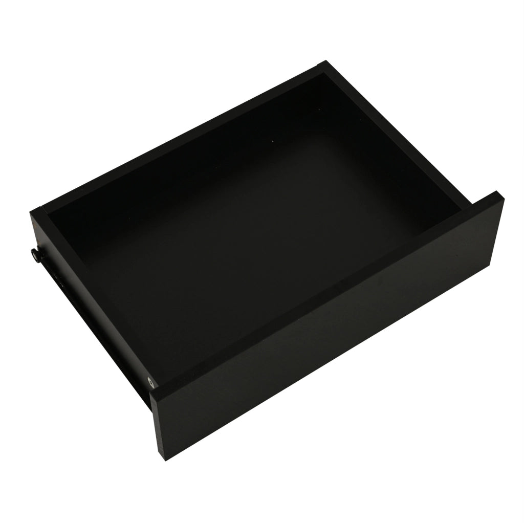 Sideboard 160x35x70 cm con LED e USB; 2 porte; 4 cassetti; nero