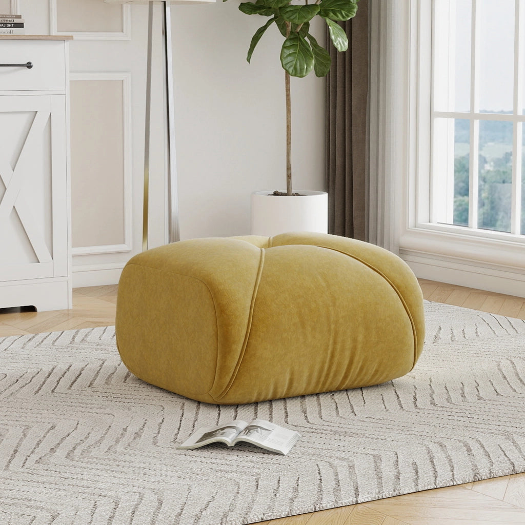DIVANO modulare in Chenille Giallo