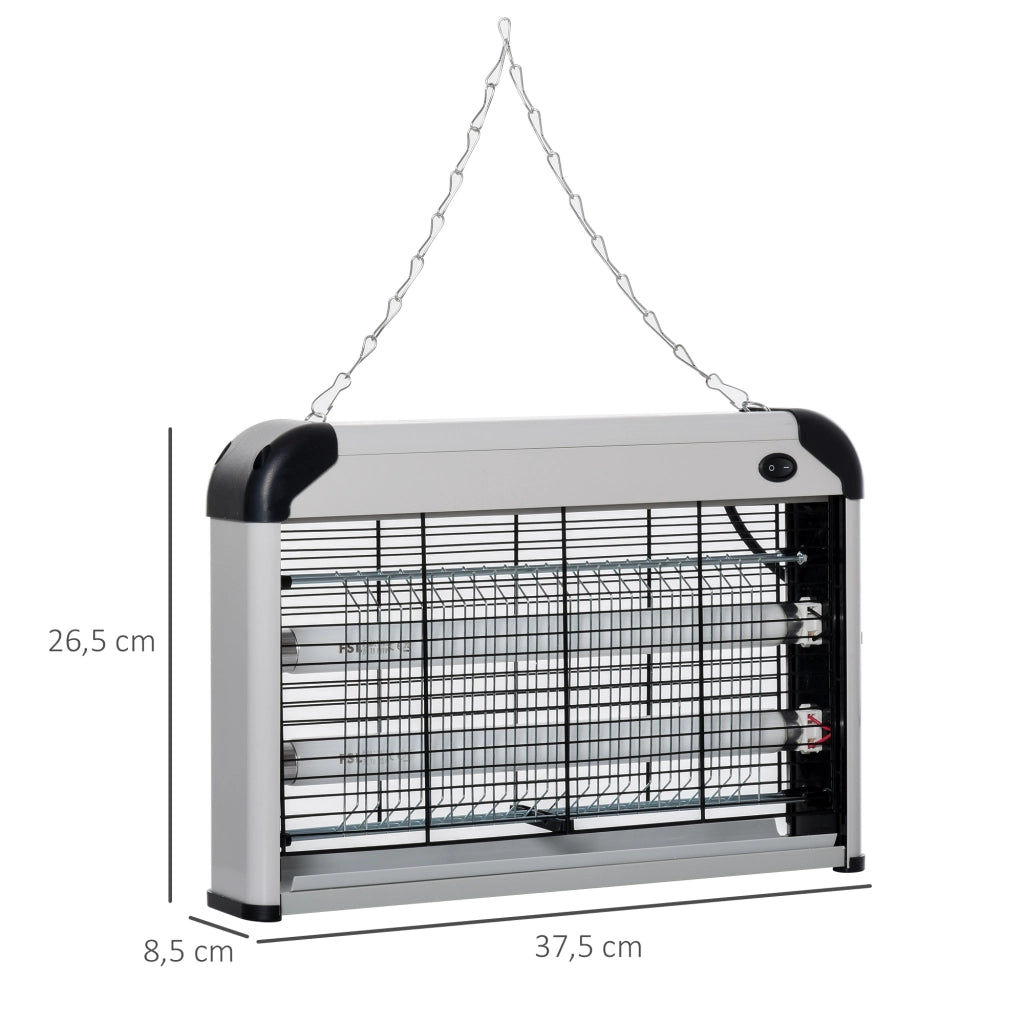 Lampada Anti Zanzare UV 20W ¨C Zephmum ¨C Grigio Scuro