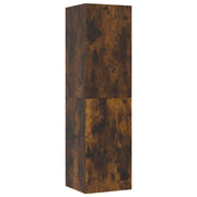 Mobile TV a Parete | Armadietto TV | Mobile Porta TV Rovere Fumo 30,5x30x110 cm