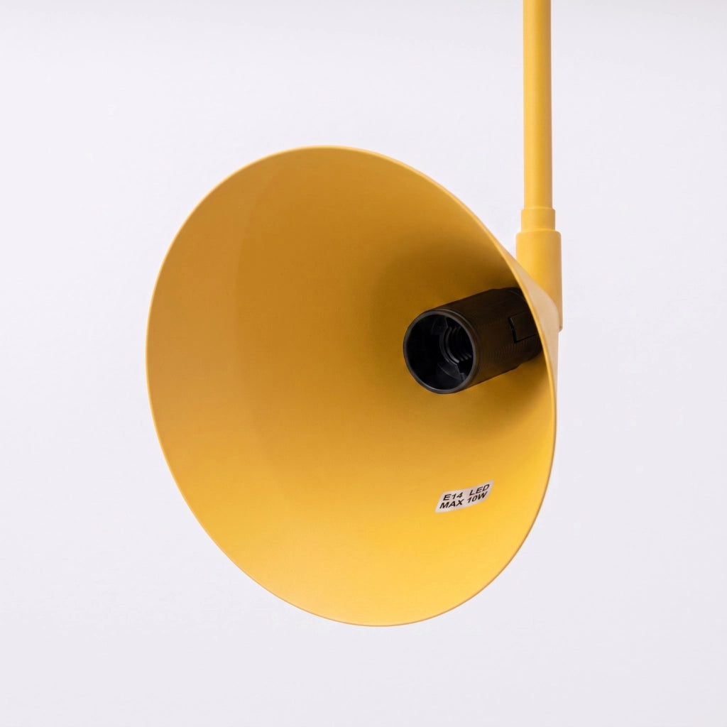 Applique NOX 1 giallo con interruttore