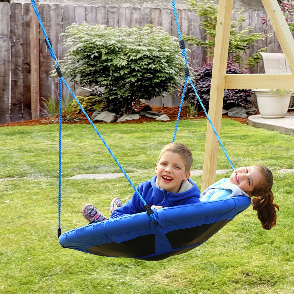 Altalena per bambini a nido ¨C zephmum ¨C 100x180 cm blu interno ed esterno