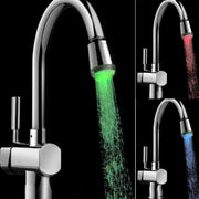 Trade Shop - Filtro Per Rubinetto Acqua Cromoterapia A Led Cambia Colore Con La Temperatura -