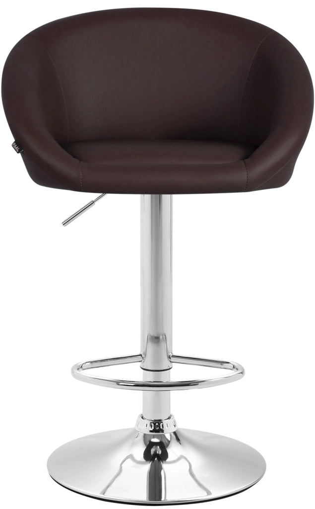 Set 2x Sgabelli Lounge Miami V2 in similpelle marrone