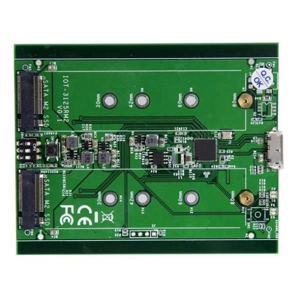 Startech.com box esterno usb 3.1 (10gbit/s) a 2 slot - enclosure m.2 ngff ssd sata - raid - SM22BU31C3R
