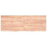 Piano Tavolo | Superficie Tavolo | Piano Scrivania Marrone 140x50x(2-4) cm Massello Rovere Trattato