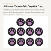 Impugnatura a forma di gomito - 10 pezzi in silicone - Coperchio rocker - Disegno di artiglio di gatto - Antiscivolo - Leggero - Resistentente allo sfregio - Coperchio joystick