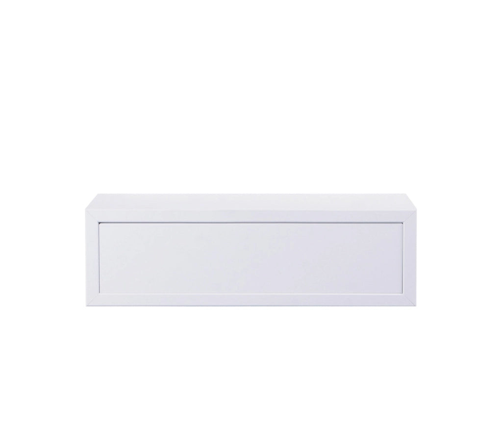 Mensola da Parete 1 Cassetto 45x13,4x20 cm in Fibra di Legno Lego Bianco