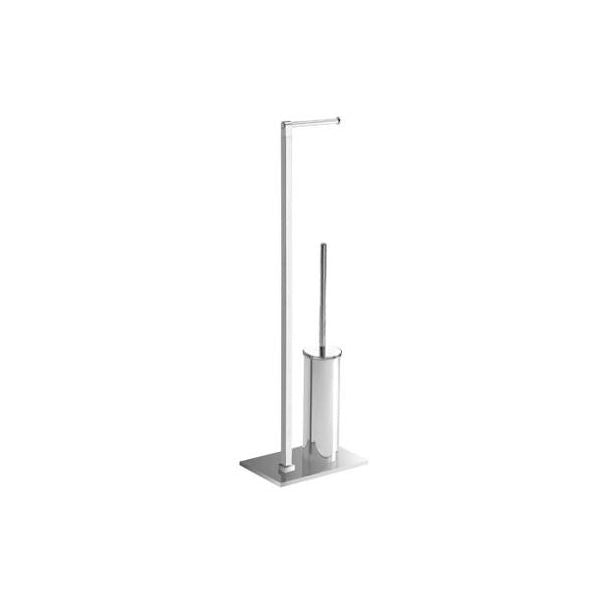 Colonnina wc con portascopino maine cromata lucida - 7832 13
