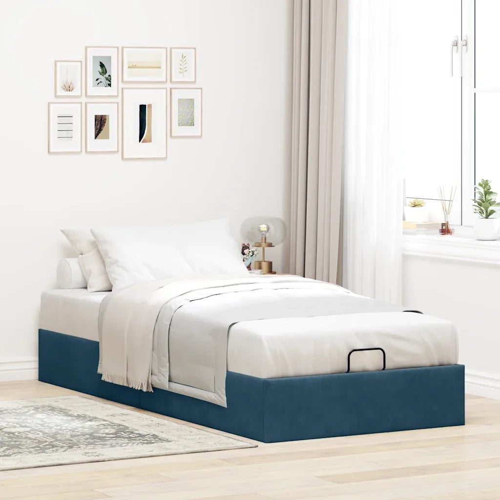 Struttura Letto Pouf Senza Materasso 80x200 cm Velluto 3310929