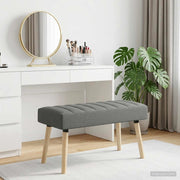 Panchina trapuntata a canale Grigio Scuro 80 x 40 x 46 cm 42038474