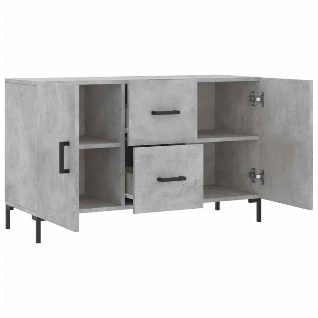 Buffet credenza cassettiera armadio mobile contenitore organizer per cucina soggiorno salotto 100 x 36 x 60 cm legno ingegnerizzato grigio 02_0031824