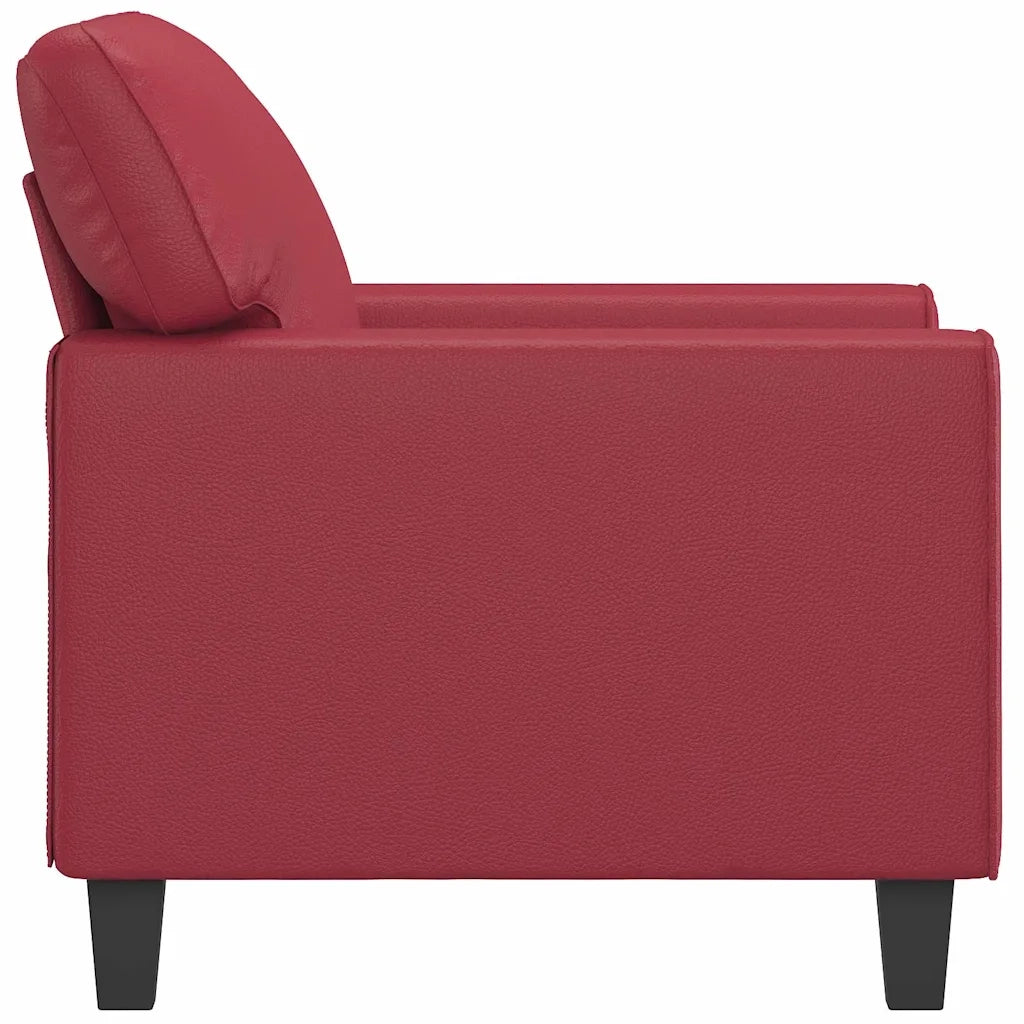 Divano Sedia-Poltrona Rosso Vino 60 cm in Similpelle 169677