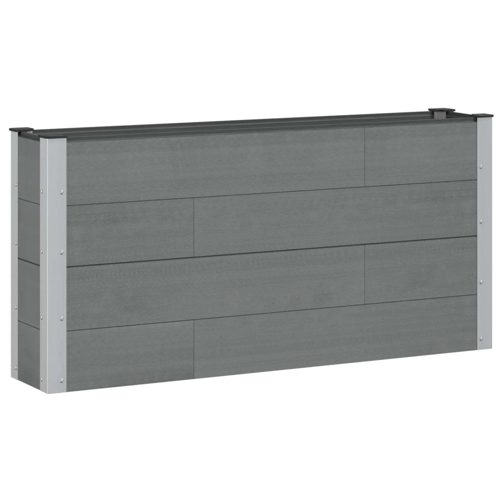 Letto rialzato da giardino Grigio 150 x 30 x 72 cm 42039021