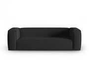 Cosmopolitan Design - Divano "Mackay" 4 posti in velluto strutturato antracite 