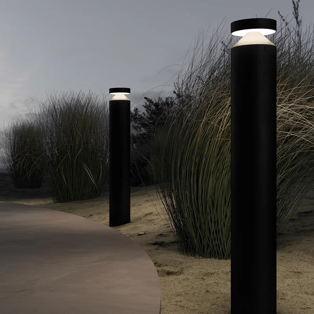 Maytoni Paletto Da Esterno Moderno Olten 1 luce LED integrato IP65 nero alluminio
