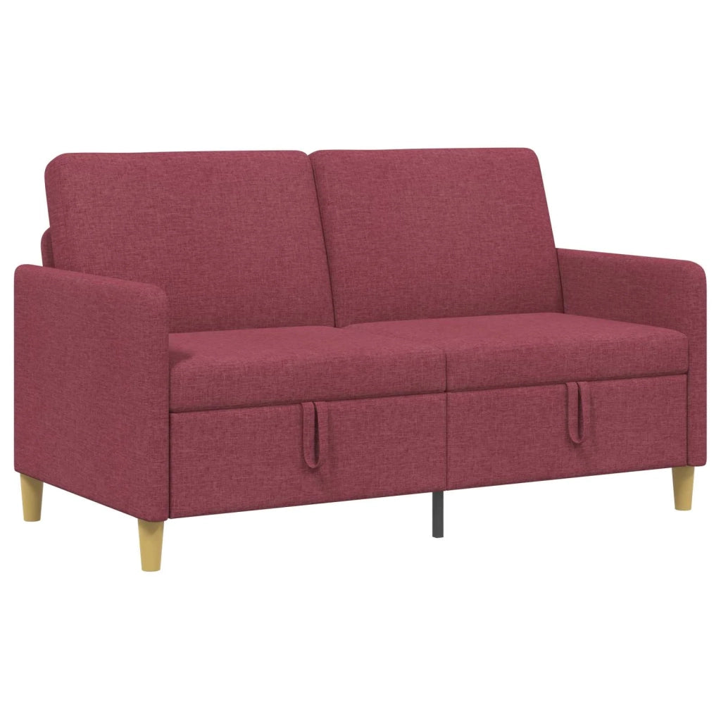 Divano con Storage Rosso Vino 152 x 78 x 87 cm Poliestere 42036922
