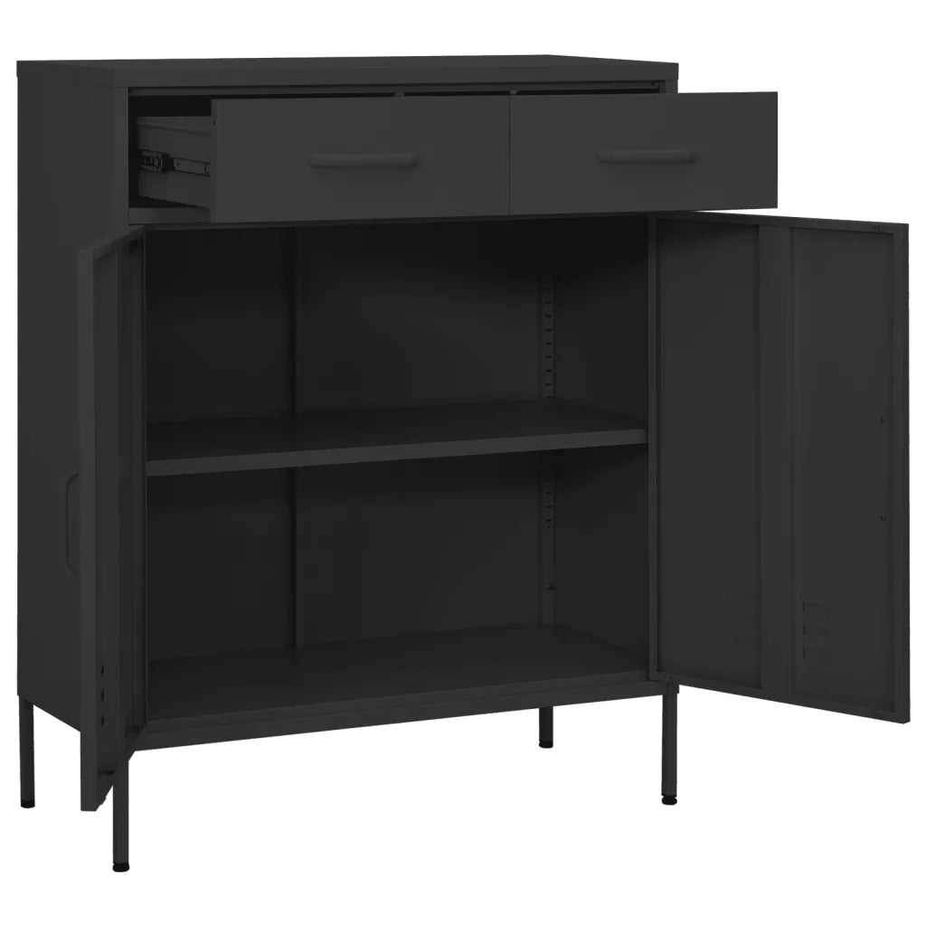 Armadietto Antracite 80x35x101,5 cm in Acciaio cod mxl 42760