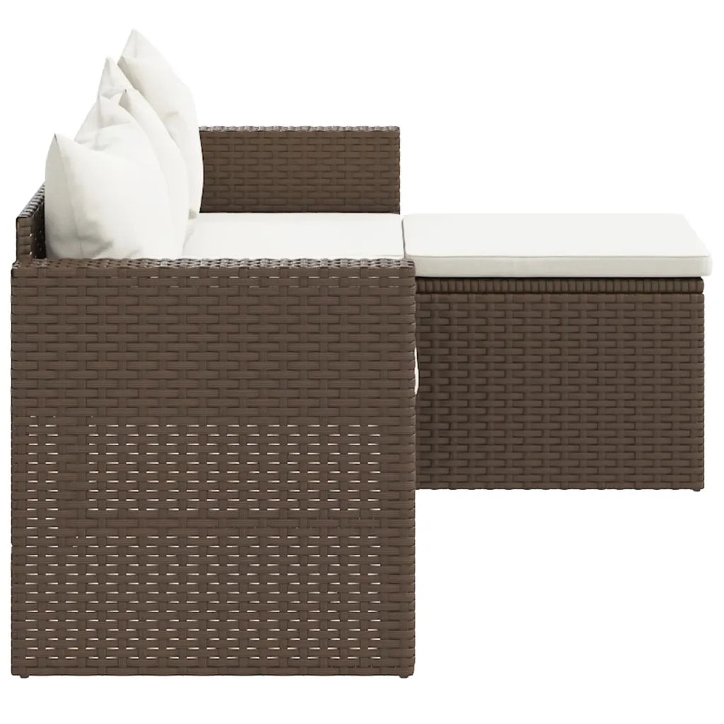 Set Mobili da Giardino | Set Salotto da Giardino Marrone in Polyrattan