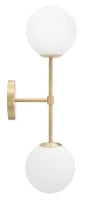 Lampada Da Muro Glamy Doppia Cm 15X21X55