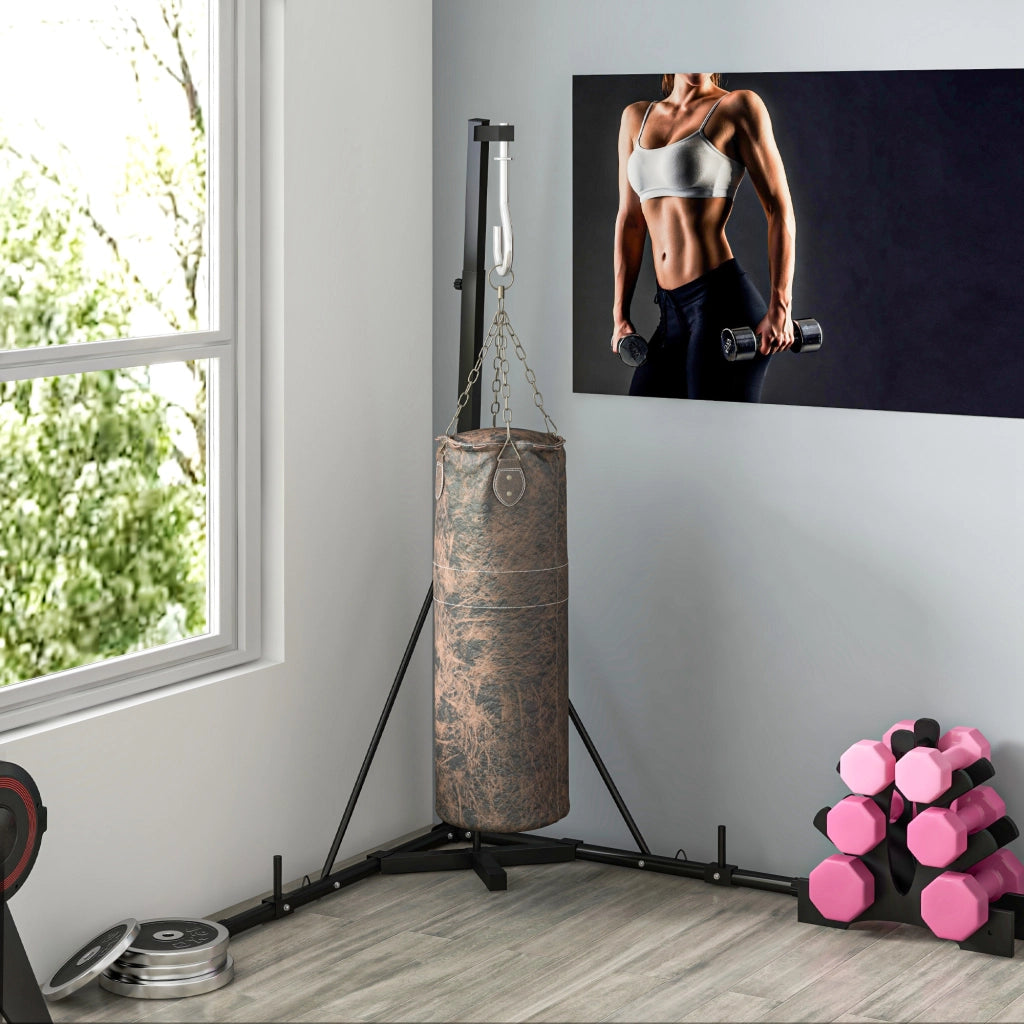 Supporto Sacco da Boxe ¨C zephmum ¨C Nero, 170x90x182-225 cm