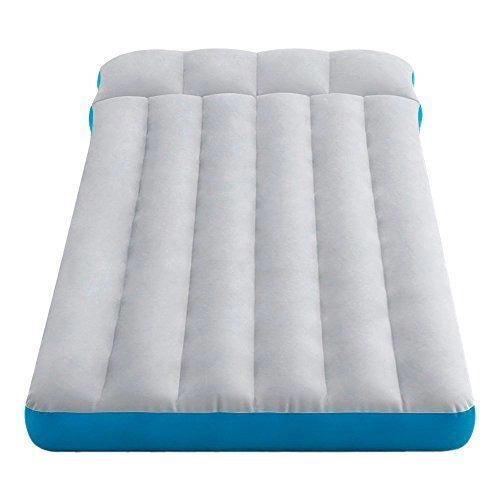 Intex 67997 Materasso Gonfiabile Camping Laminato Singolo Cuscino Integrato 184x67x17 cm colore Grigio Azzurro