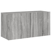 Mobile TV a Parete | Armadietto TV | Mobile Porta TV Grigio Sonoma 80x30x41 cm