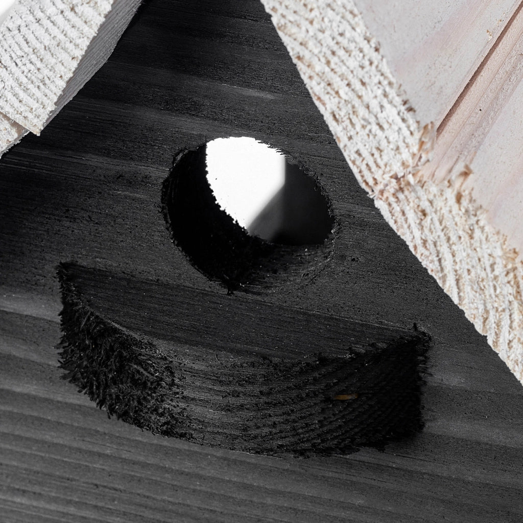 KADAX Grande mangiatoia per uccelli in legno da appendere, decorazione da giardino.