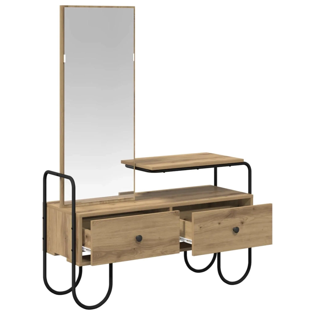 Tavolo da Trucco Rovere Artigianale Legno ingegnerizzato 8007688