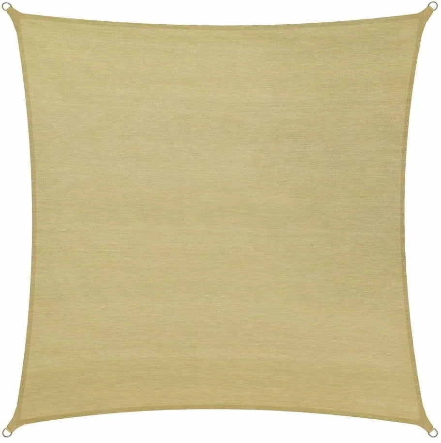 Tenda a vela ombreggiante 5,4 x 5,4 m beige mobili da giardino 08_0000539