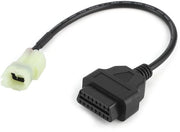 Diagnosi motocicletta 4-polare - Cavo diagnostico OBD2 a 4-polare - Adattatore flessibile - Adatto per modelli K-Line - Rilevamento errori motore - Eseguibile con codice prodotto ONF3
