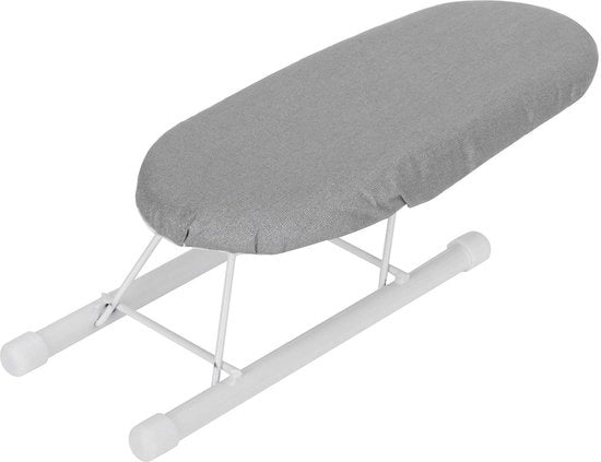 Piastra da stirare pieghevole - Mini piastra da stirare - Risparmio di spazio - Superficie in cotone - Resistente all'acciaio - Tela di velluto con aghi - 26x11x8 cm - Tavolo da stirare