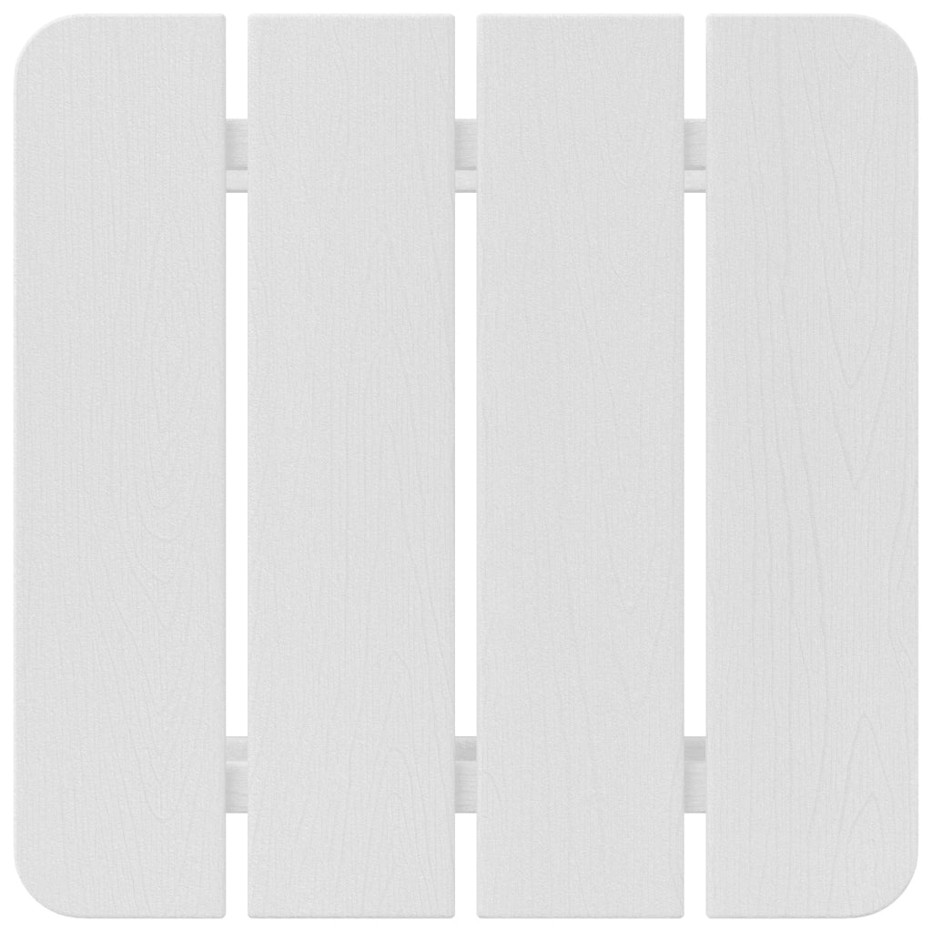 Tavolo laterale Adirondack Bianco 38x38x45 cm HDPE