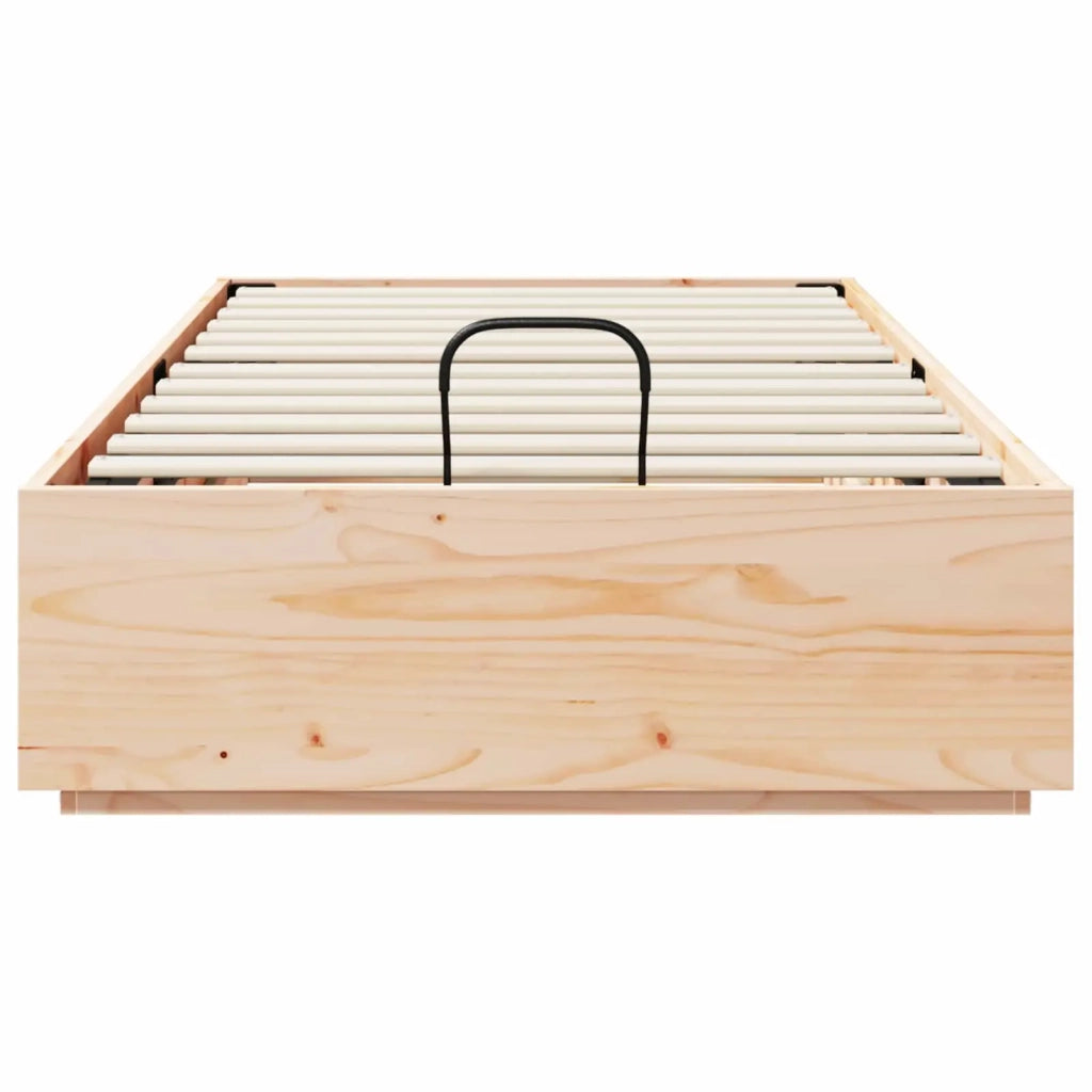 Letto ottomano Naturale 90 x 190 cm Legno di pino massiccio 3418726