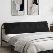 Cuscino per Schiena Nero 200 x 50 cm Tessuto in Cords