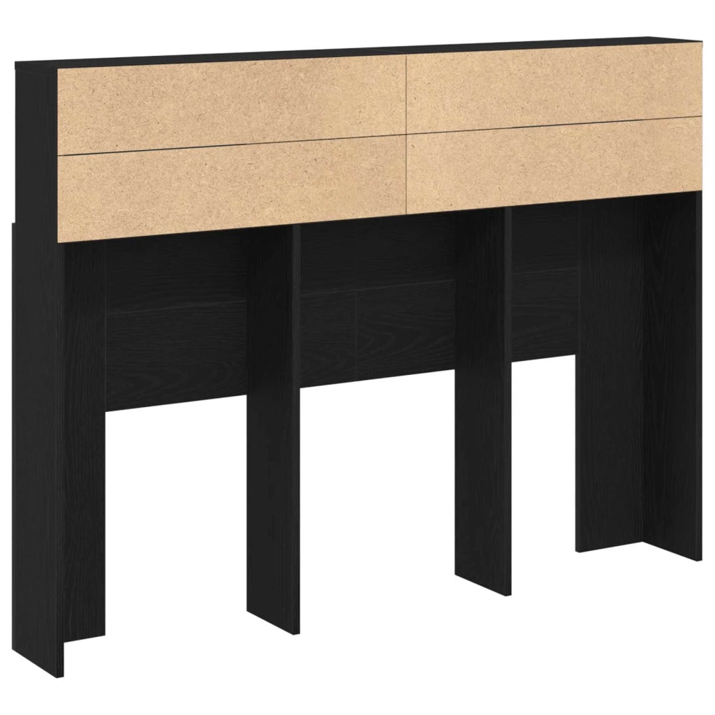 Testata del letto Rovere Nero Legno ingegnerizzato 862752