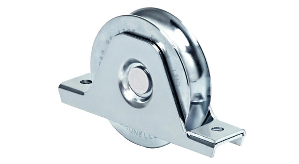 RUOTA CON SUPPORTO INTERNO PER CANCELLI GOLA TONDA 140 mm