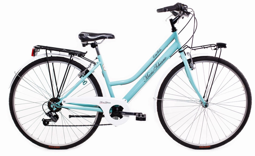 MARIO SCHIANO city bike 28 donna , bici da passeggio cambio 6 velocita' , Tiffany