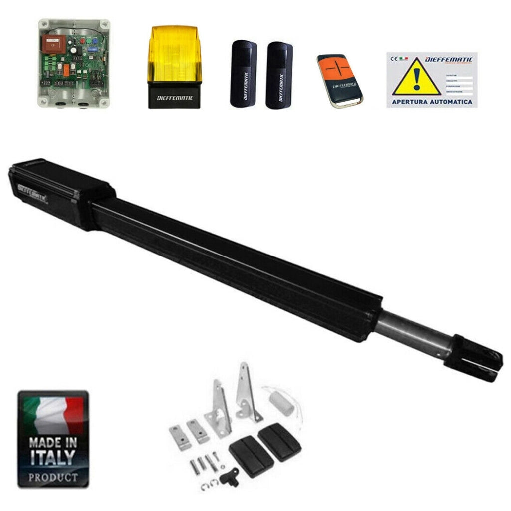 KIT VH 400 AUTOMAZIONE CANCELLO BATTENTE 1 ANTA 230VAC AUTOMATISMO 220V APRI dfm