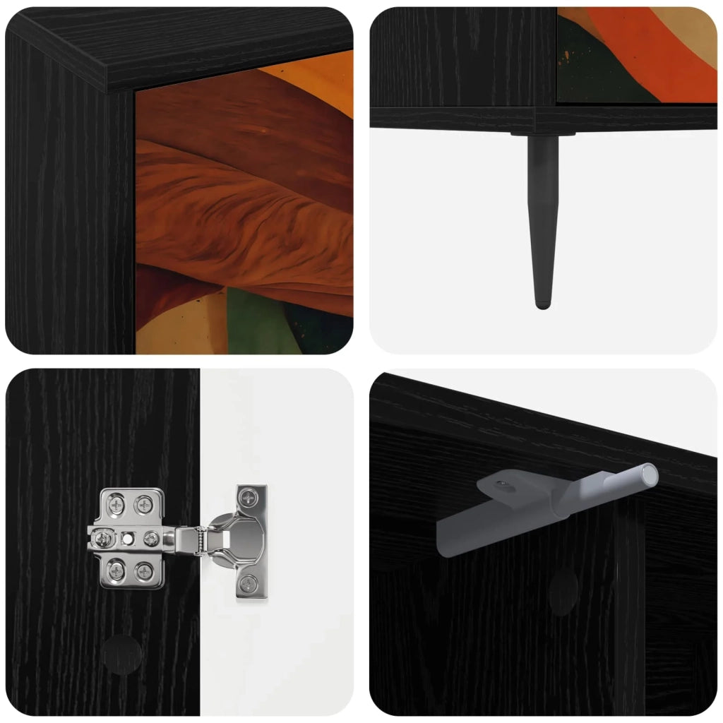Mobile TV BONN 102 x 33 x 51 cm Rovere Nero 8007061