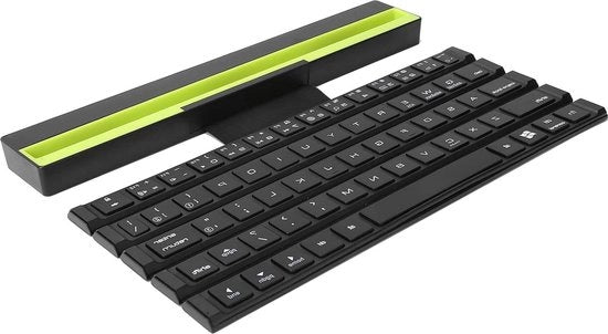 Tastiera Portatile Opaca Bluetooth Opvouibile per Tablet Laptop Smartphone - Nero