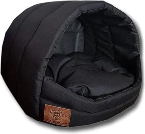 Casa per cani - Culla per cani - Grotta per cani - Sacco per animali - Culla per cani - Rifugio per gatti - 2-IN-1 - Nero
