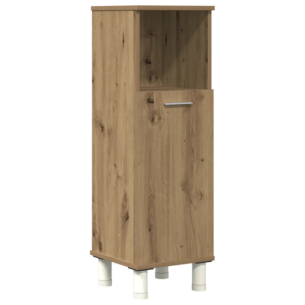 Set Mobili da Bagno 4 pz Rovere Artigianale Legno Multistrato 3328558
