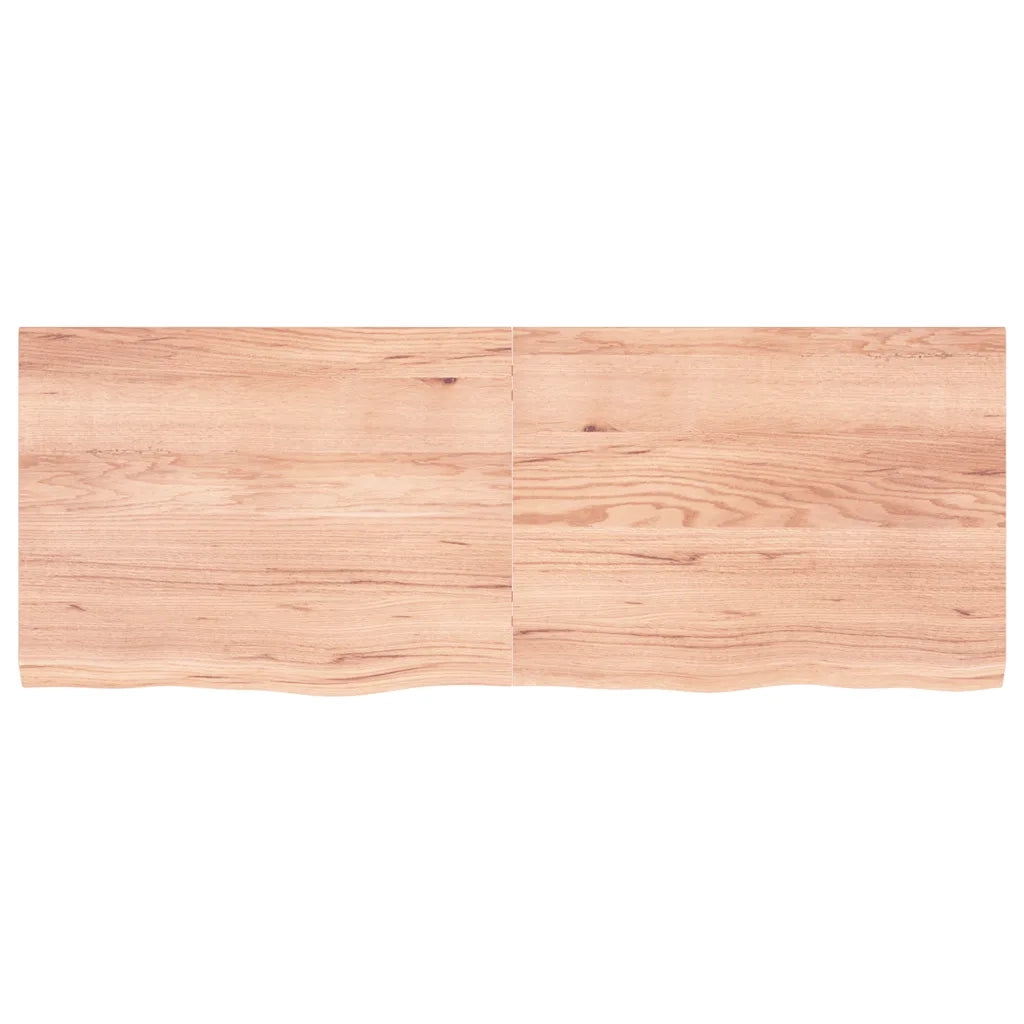 Piano Bagno Marrone 160x60x(2-4) cm Legno Massello Trattato 3156159