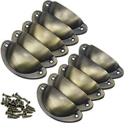 Maniglione - Manubrio per Cucina - Maniglia per Cucina - Maniglia per Mobili - Maniglia per Cucina - 10 pezzi - Inclusi viti di fissaggio - Stile Vintage - Bronzo